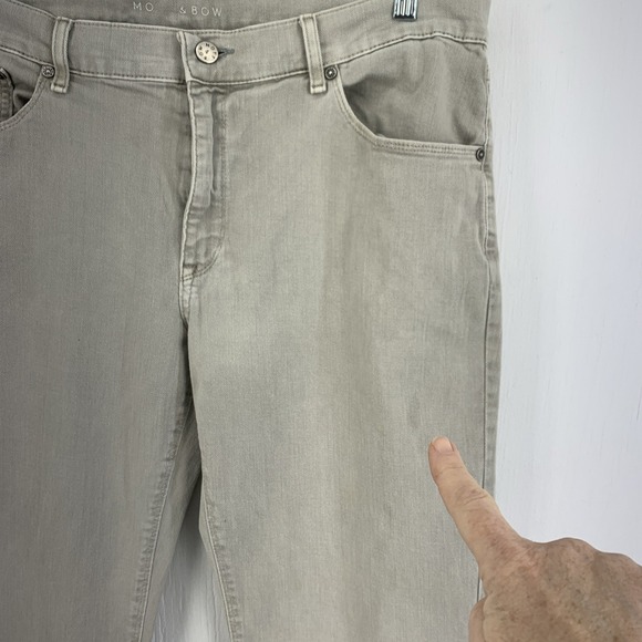 Mott & Bow Mens 36X32 Straight Mercer Gray  Jeans Pants Stretch Casual Cowboy - Picture 2 of 7